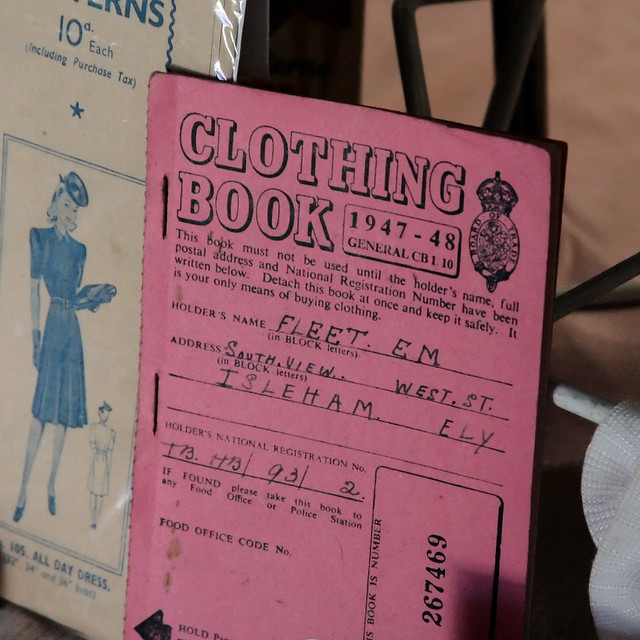 Clothing ration book.