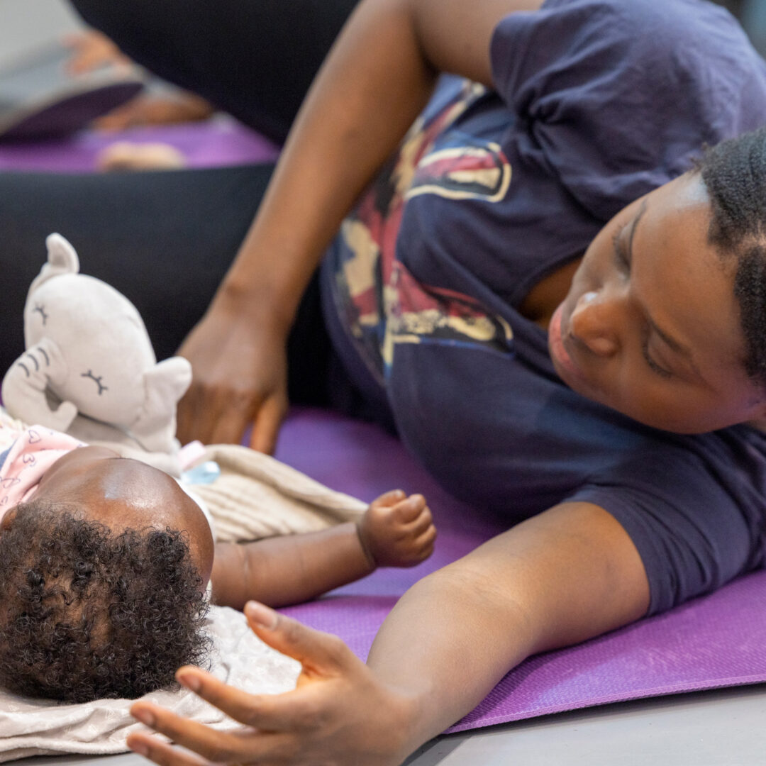 Mums and Babies Yoga at The MERL.
