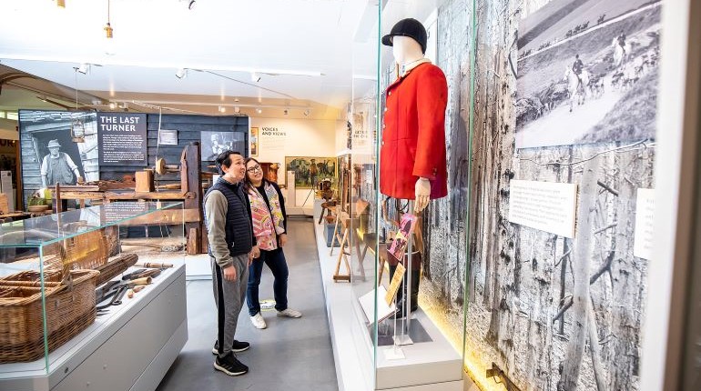 Visitors in The MERL galleries