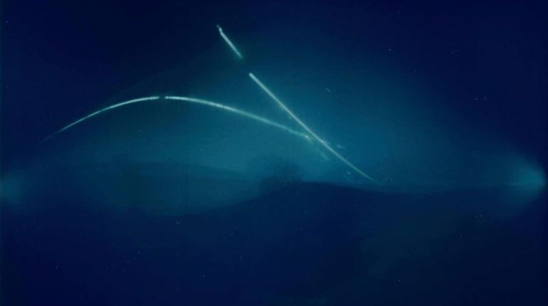 Solargraph of a landscape