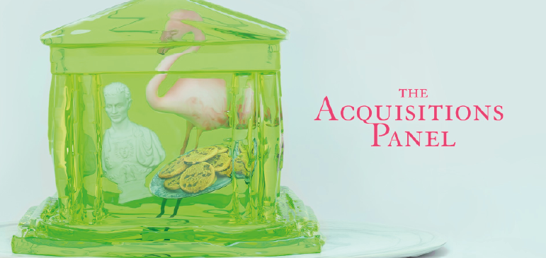 The Acquisitions Panel, a collection of museum objects in jelly.