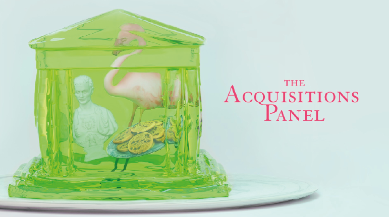 The Acquisitions Panel, a collection of museum objects in jelly.