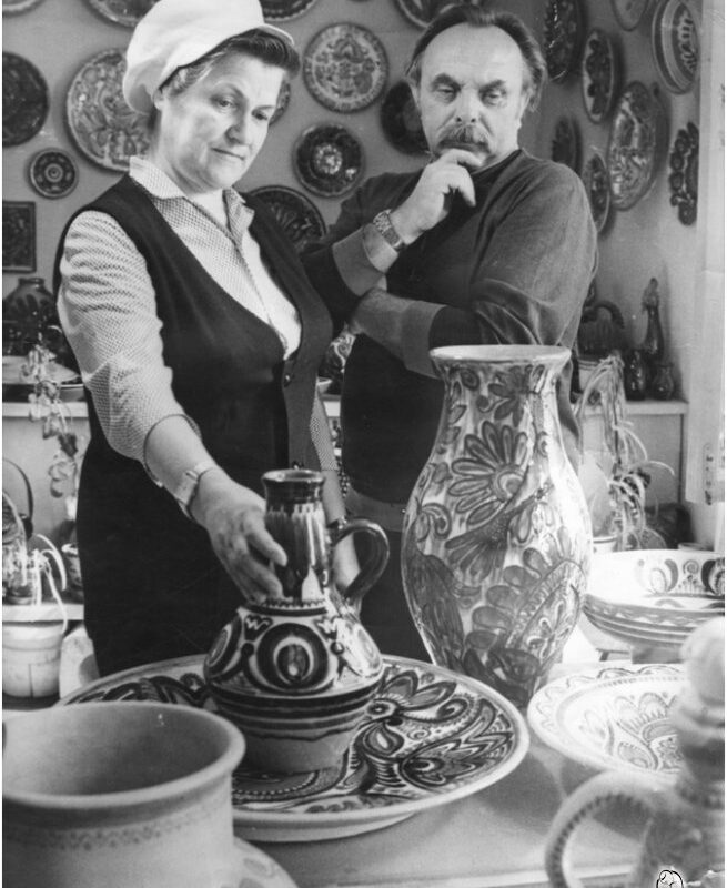 The Protorievs, a husband-and-wife partnership who worked together at the Vasylkiv majolica factory.