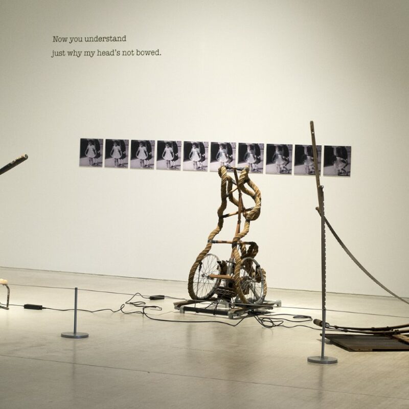 A kinetic sculpture by Ingrid Pollard.