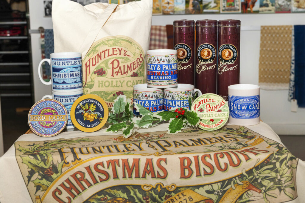 Huntley & Palmers Christmas products in The MERL gift shop