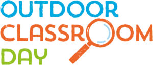 Outdoor Classroom Day logo with the first O in classroom shown as a magnifying glass