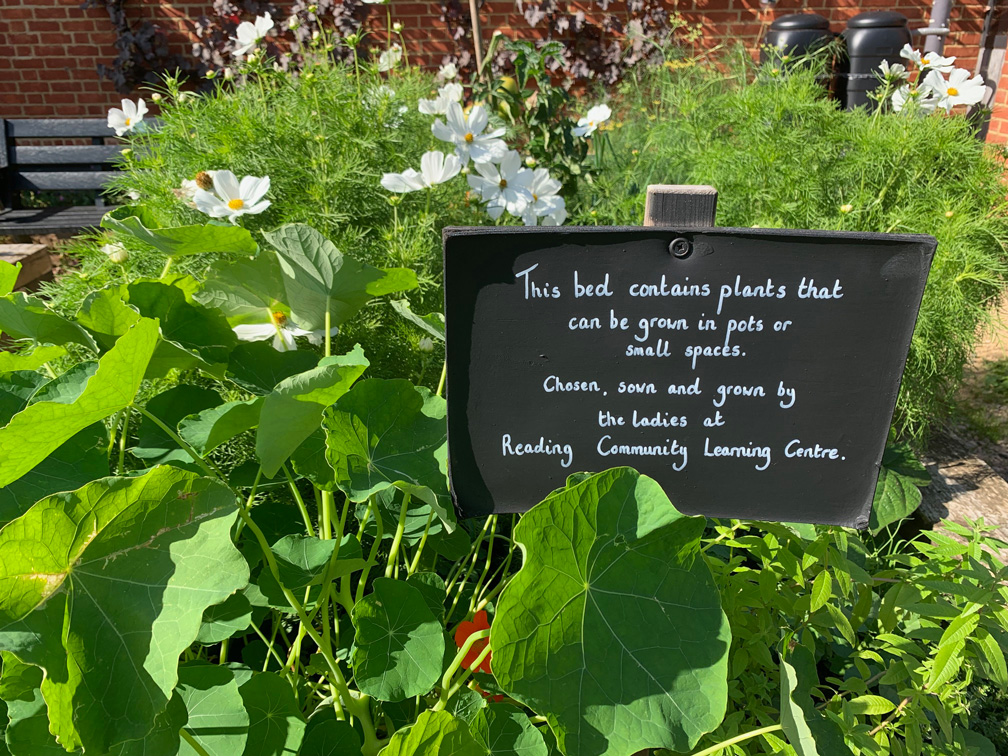 The Reading Community Learning Centre bed in the MERL garden