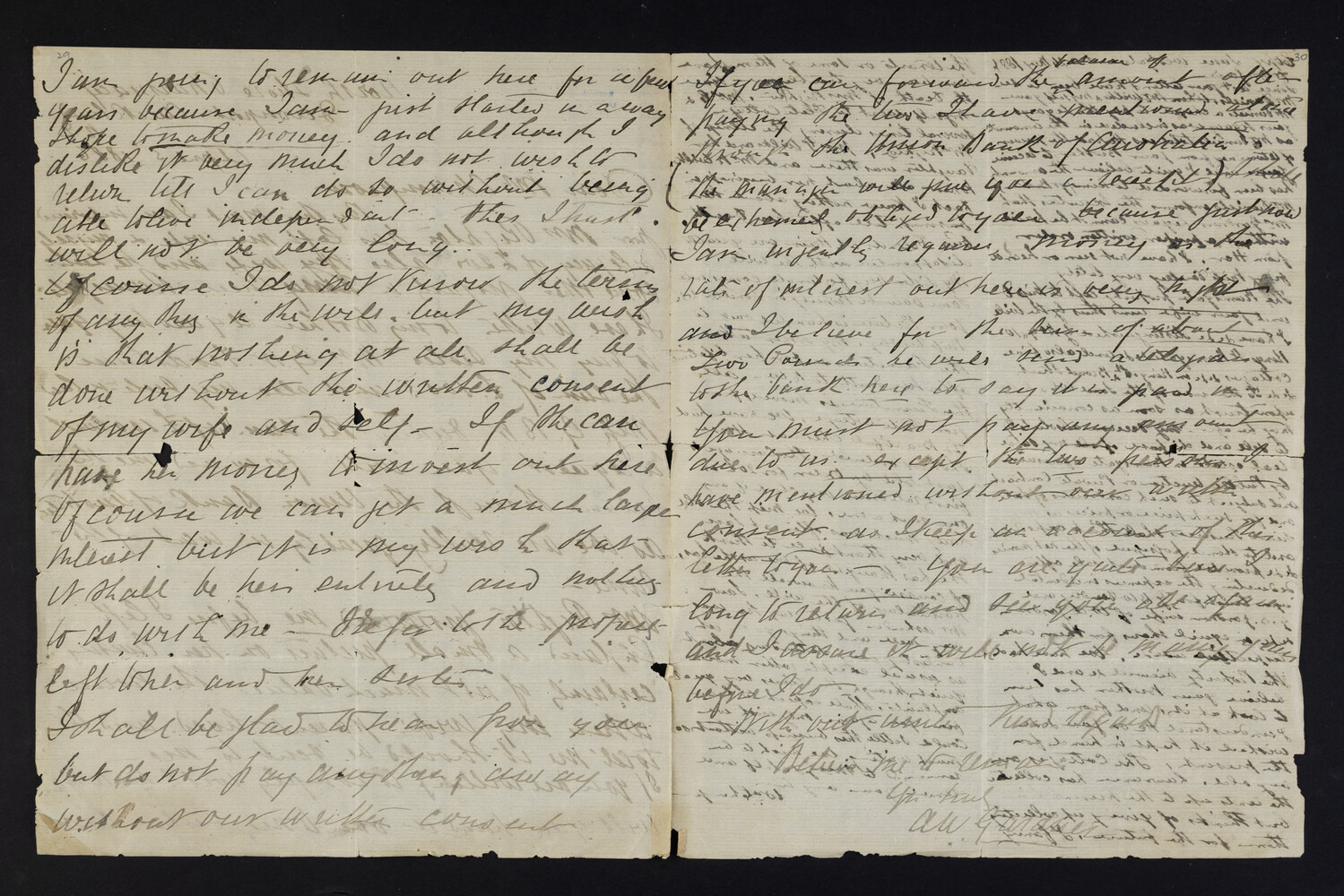 Three years later, Austen wrote another letter to William. Though it is difficult to make out, the final lines suggest the families are still on good terms: "You are quite sure I long to return and see you all again and I assure you it will not be many years before I do”.